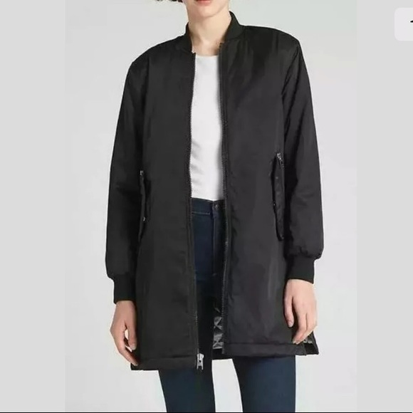 gap long bomber jacket